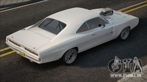 Dodge Charger RT 1970 White pour GTA San Andreas