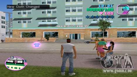 Abholung neuer Kleidung für GTA Vice City