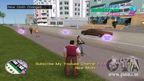 Abholung neuer Kleidung für GTA Vice City