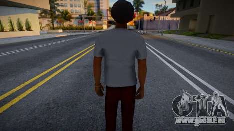 Junger Mann im weißen T-Shirt für GTA San Andreas