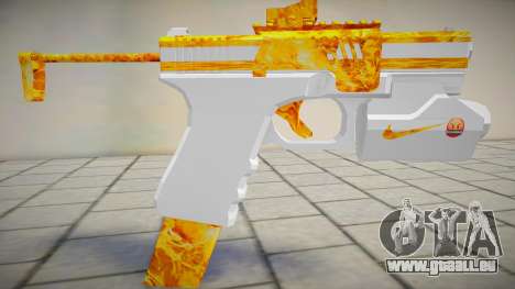 Pistol MKII White And Fire für GTA San Andreas