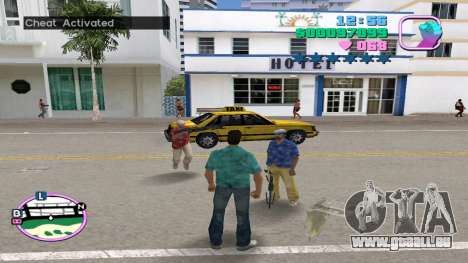 Taxi avec garde du corps pour GTA Vice City