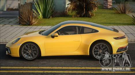 Porsche 911 (992) Yellow für GTA San Andreas
