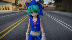 PDFT Hatsune Miku Sonic Style v2 pour GTA San Andreas