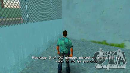 Teleportieren Sie sich zu versteckten Paketen für GTA Vice City