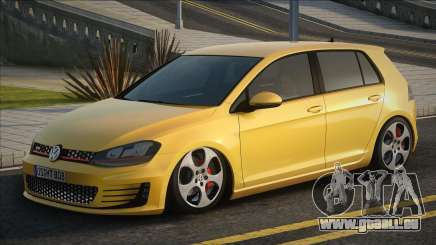 Volkswagen Golf VII 2012 Yellow für GTA San Andreas