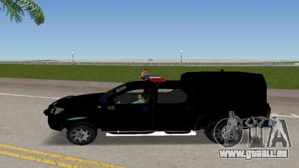 Toyota Hilux Polizeiauto in schwarzer Farbe für GTA Vice City