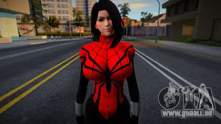 Brünette im Spider-Man-Outfit für GTA San Andreas