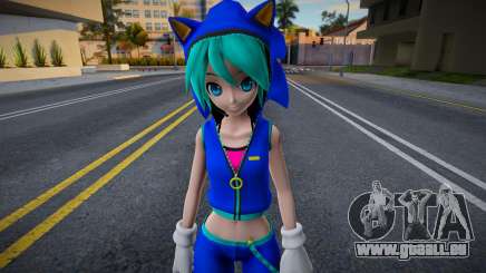 PDFT Hatsune Miku Sonic Style v2 pour GTA San Andreas