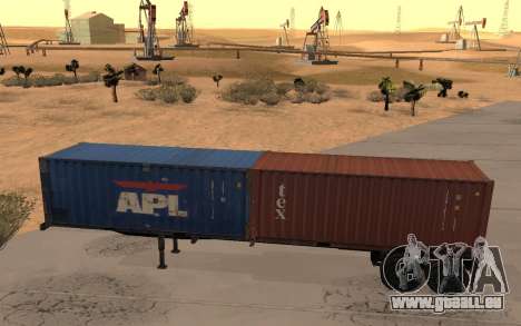 XTRA Container Chassis Trailer 40ft 1988 für GTA San Andreas
