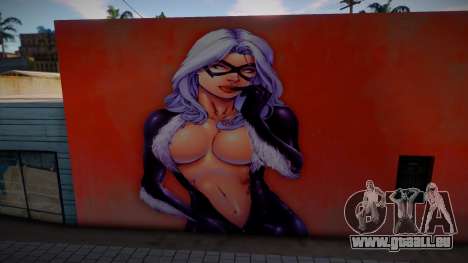 Mural De Black Cat Wall für GTA San Andreas