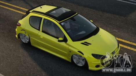 Peugeot 206 Sport Yellow pour GTA San Andreas
