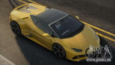 Lamborghini Huracan Evo Spyder 2019 Yellow pour GTA San Andreas