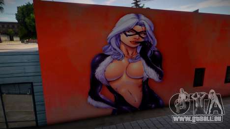 Mural De Black Cat Wall für GTA San Andreas