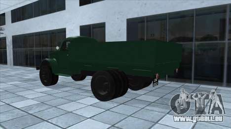 GAZ-51 mit schwarzen Platten und neuen Leuchten für GTA San Andreas