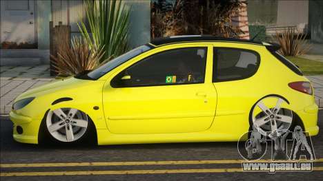 Peugeot 206 Sport Yellow pour GTA San Andreas