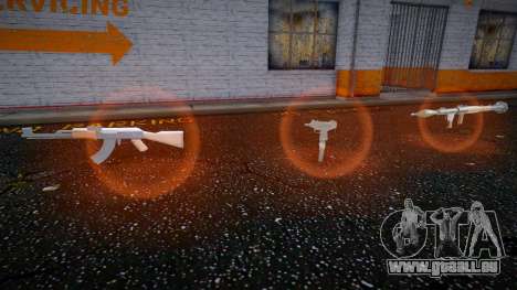 Pickups Mod (Only light on the ground) für GTA San Andreas