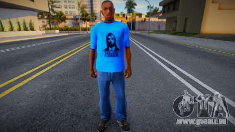 Nirvana T-Shirt Blue für GTA San Andreas