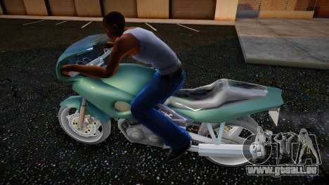 Hocken Sie auf einem Motorrad für GTA San Andreas