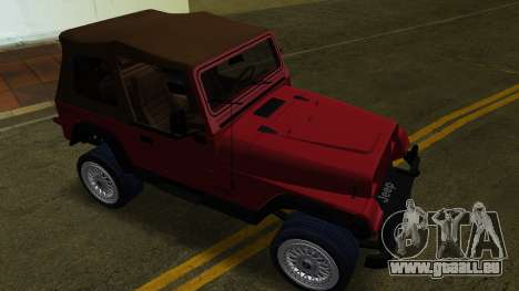 Jeep Wrangler Armin pour GTA Vice City