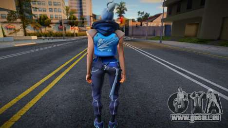 Skin id 162 cosplay Jett From Valorant pour GTA San Andreas