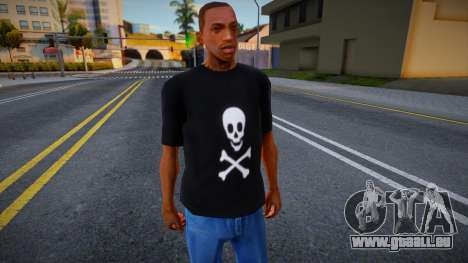 Shirt Skull White für GTA San Andreas