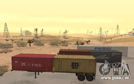 XTRA Container Chassis Trailer 40ft 1988 pour GTA San Andreas