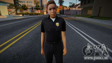 New Girl Cop with facial animation v1 für GTA San Andreas