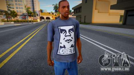 Black Obey Shirt für GTA San Andreas