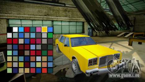 New Vehicle Color (real) 16 bit colors pour GTA San Andreas