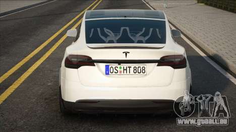 Tesla Model X 2022 White für GTA San Andreas