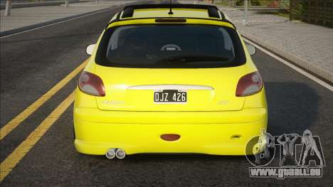 Peugeot 206 Sport Yellow für GTA San Andreas