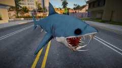 Scary Exaggerated Shark With Long Teeth o Tiburo für GTA San Andreas