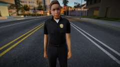 New Girl Cop with facial animation v1 pour GTA San Andreas