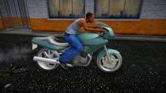 Hocken Sie auf einem Motorrad für GTA San Andreas