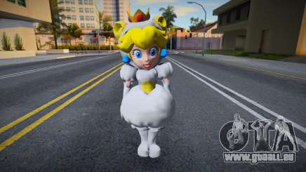 Peach Tanooki Blanco Suit o con traje mapache ta pour GTA San Andreas