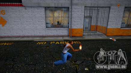 Faire tourner une grenade et un cocktail Molotov en l’air pour GTA San Andreas