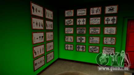 New Tattoo Shop Interior pour GTA San Andreas