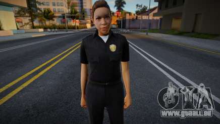 New Girl Cop with facial animation v1 pour GTA San Andreas