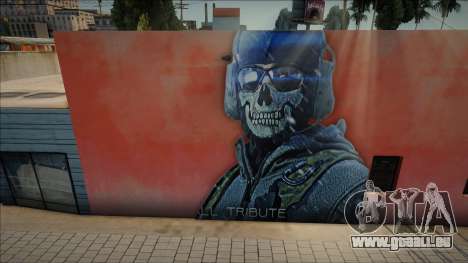 Mural de Legend Simon Riley Ghost [COD MW2] für GTA San Andreas