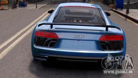 Audi R8 2017 Blue für GTA 4