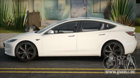 Tesla Model 3 [White] für GTA San Andreas
