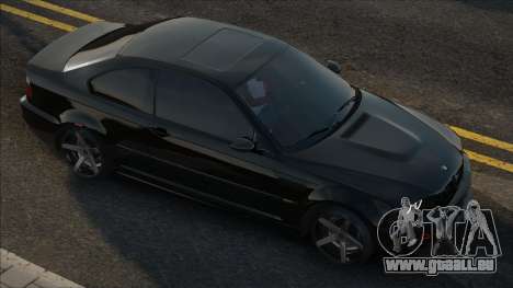 BMW E46 Noir Stock pour GTA San Andreas
