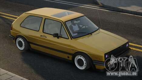 Volkswagen Golf Stance Jaune pour GTA San Andreas