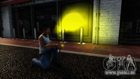 Couleur jaune de la bombe aérosol avec de la pei pour GTA San Andreas