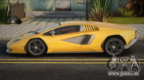 Lamborghini Countach LPI 800-4 Yellow pour GTA San Andreas