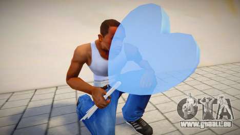 Blauer Luftballon in Form eines Herzens für GTA San Andreas