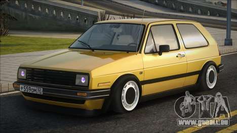 Volkswagen Golf Stance Jaune pour GTA San Andreas