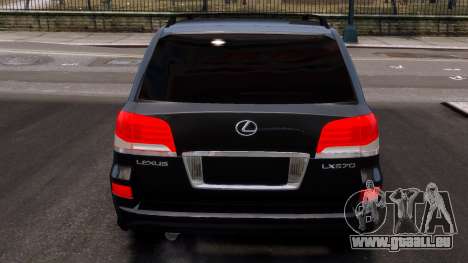 Lexus LX570 Black pour GTA 4