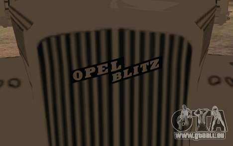 Opel Blitz 2,5-32 White pour GTA San Andreas